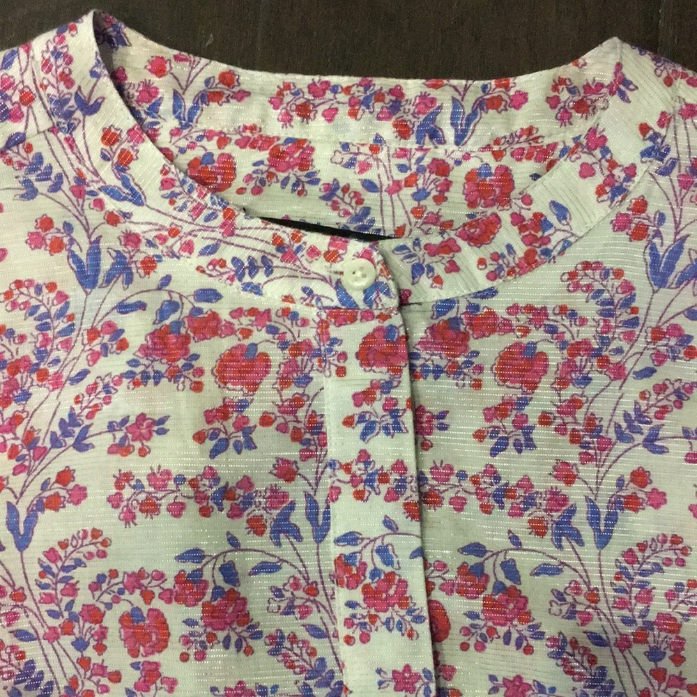 J. Crew Tunic In Iris Block Print - image 6